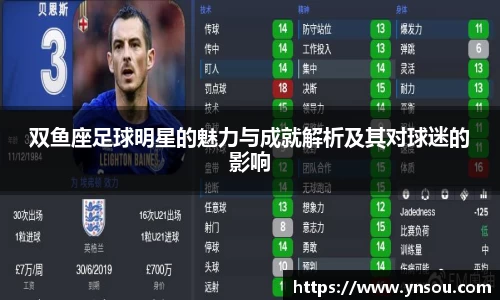 双鱼座足球明星的魅力与成就解析及其对球迷的影响